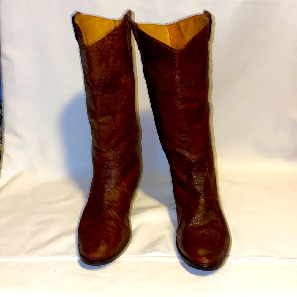 Banana Republic Women's Vintage 1987 Lambskin Brown Boots size 6.5 EUC